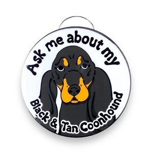 Black & Tan Coonhound Dog Bottle Opener Keychain Accessories 2.25" Handmade